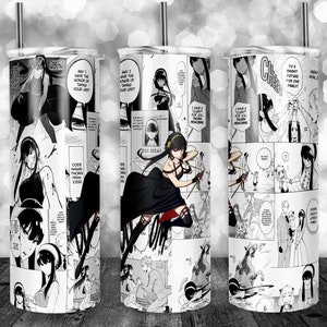 Anime SXF Prickly Assassin Manga Panel 20 oz sublimated tumbler