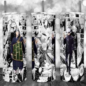 Anime Sorcerer Manga, Sorcerer Rivalry, 20oz skinny tumbler, for hot and cold drinks