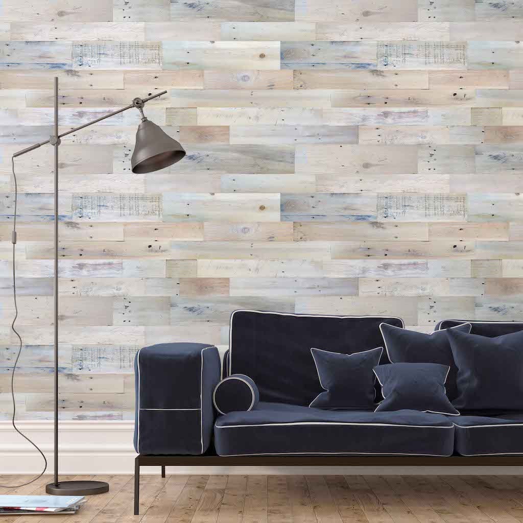 Peel and Stick Shiplap Wallpaper Beach Wood Reclaimed Etsy