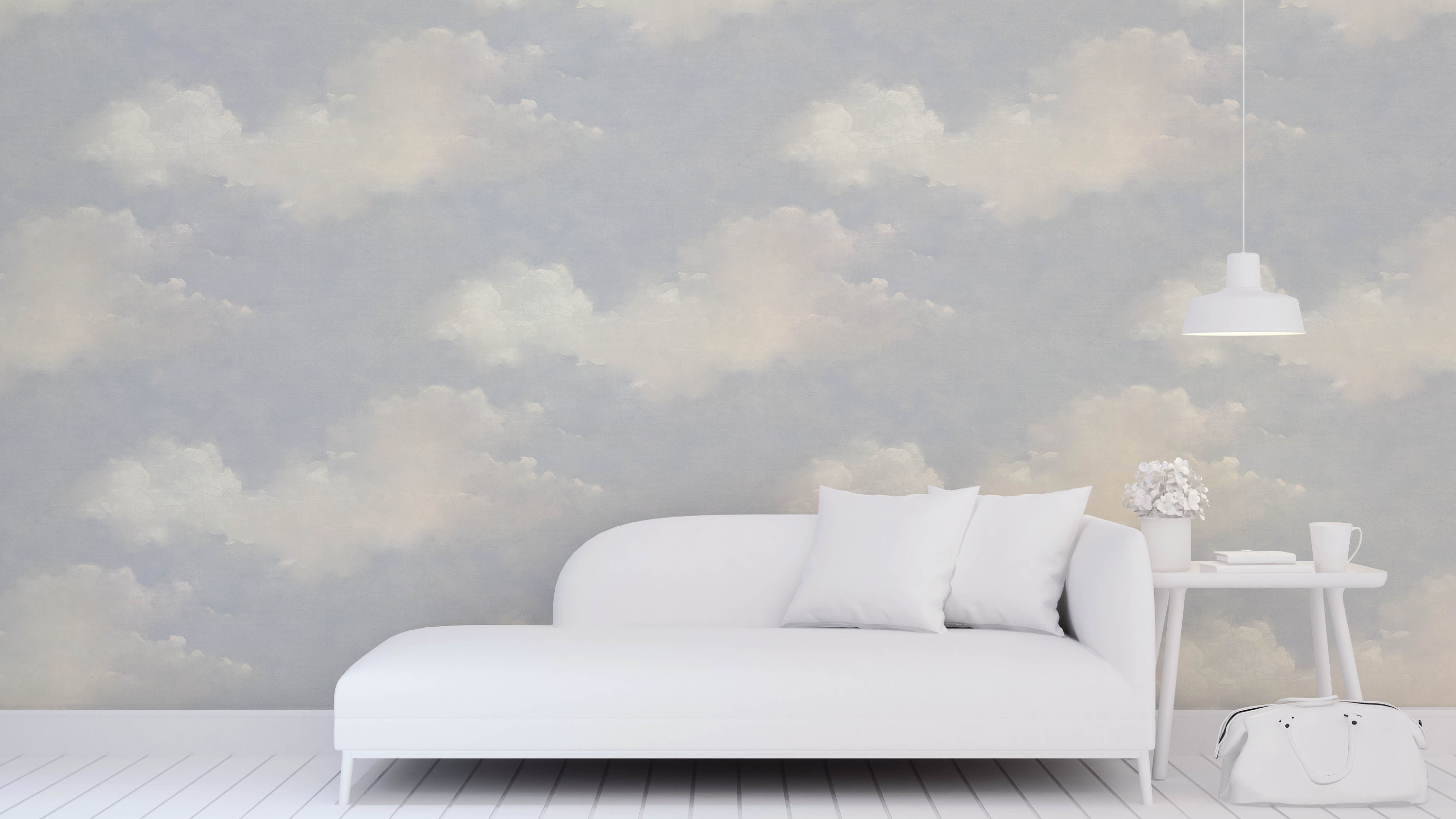 Cloud Peel and Stick Wallpaper Sky Removable Design Blue and - Etsy