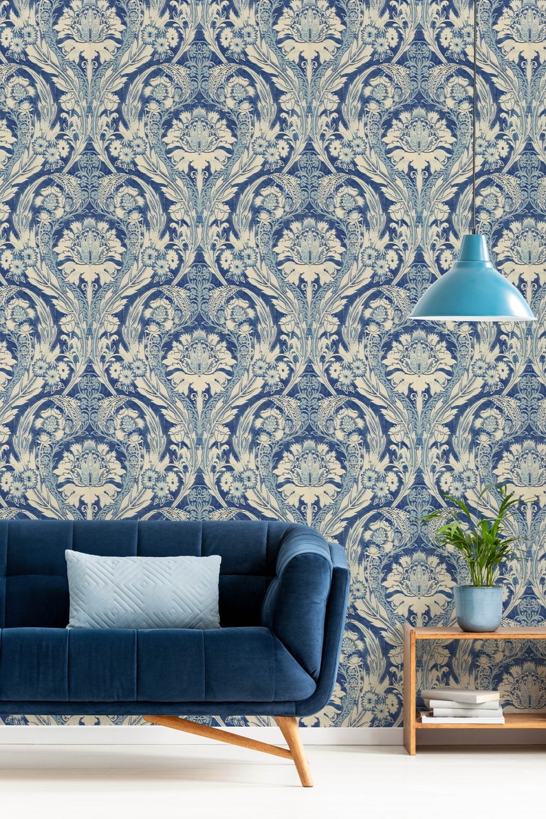 Vintage Inspired Victorian Peel and Stick Wallpaper Removable - Etsy