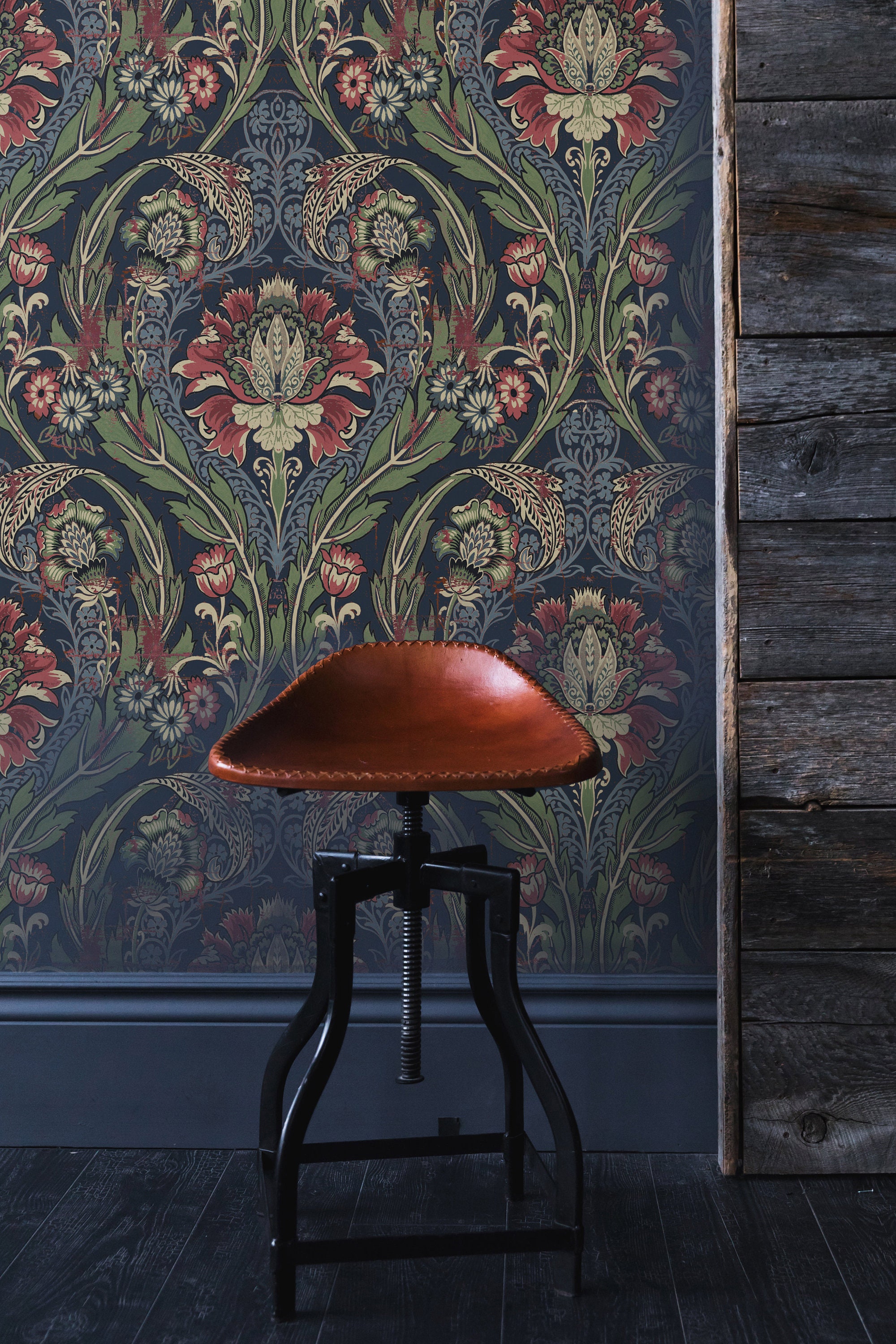 Dark and Moody Wallpaper Peel and Stick Victorian Inspired - Etsy
