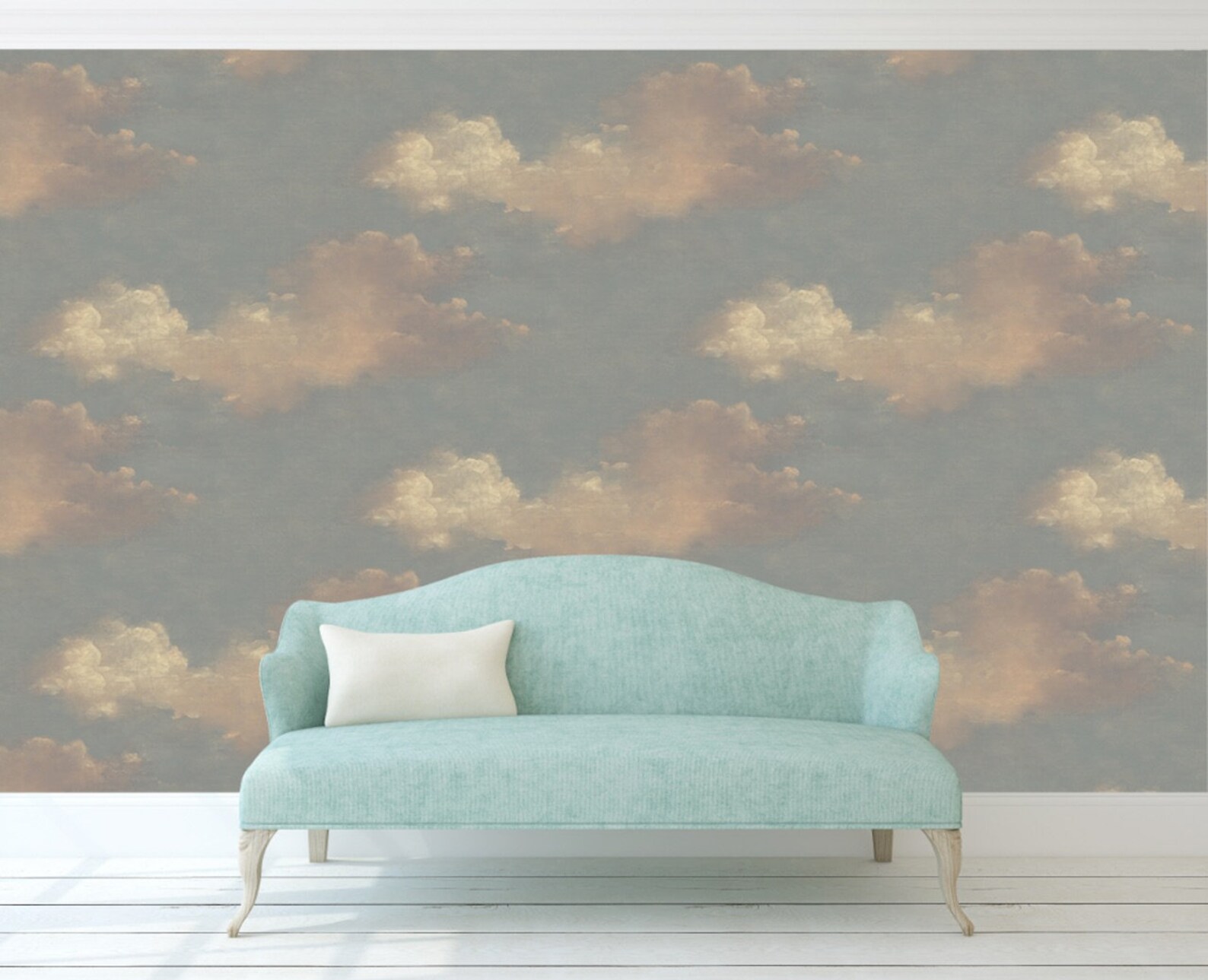 Blue Sky Peel and Stick Wallpaper Cloud Removable Waterproof | Etsy