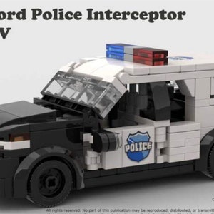MOC #63 Ford Police Interceptor Utility SUV Building Instruction ONLY