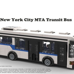New York City MTA Transit Bus Building MOC 2 Instruction instruction ONLY Etsy