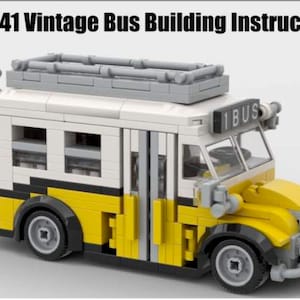 MOC#41 Vintage Bus Building Instruction ONLY