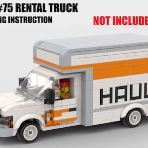 MOC #75 Rental Truck Building Instruction ONLY