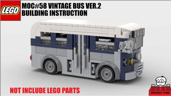 Lego Moc Bus Instructions MOC #58 Vintage Metro Bus Building