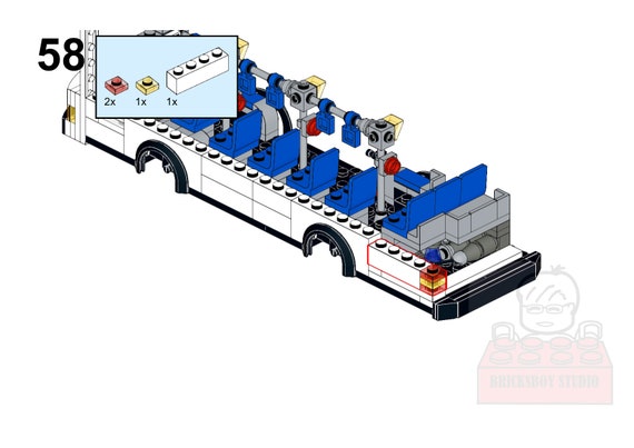 New York City MTA Transit Bus Building MOC #2 Instruction