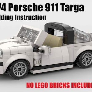 MOC #72-2 1974 Porsche 911 Targa Building INSTRUCTION ONLY