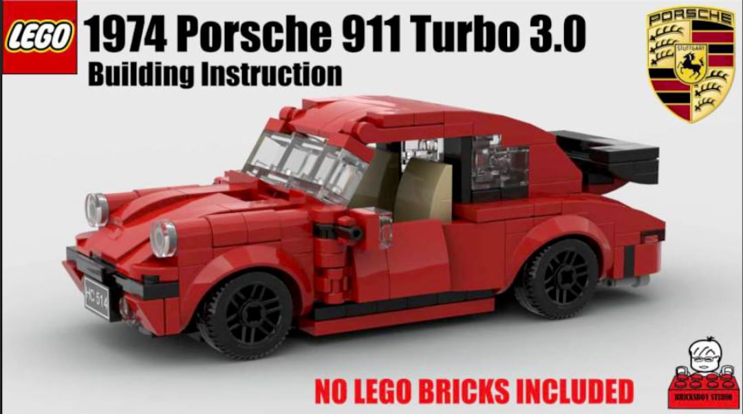 MOC #72 1974 Porsche 911 Turbo Building INSTRUCTION ONLY