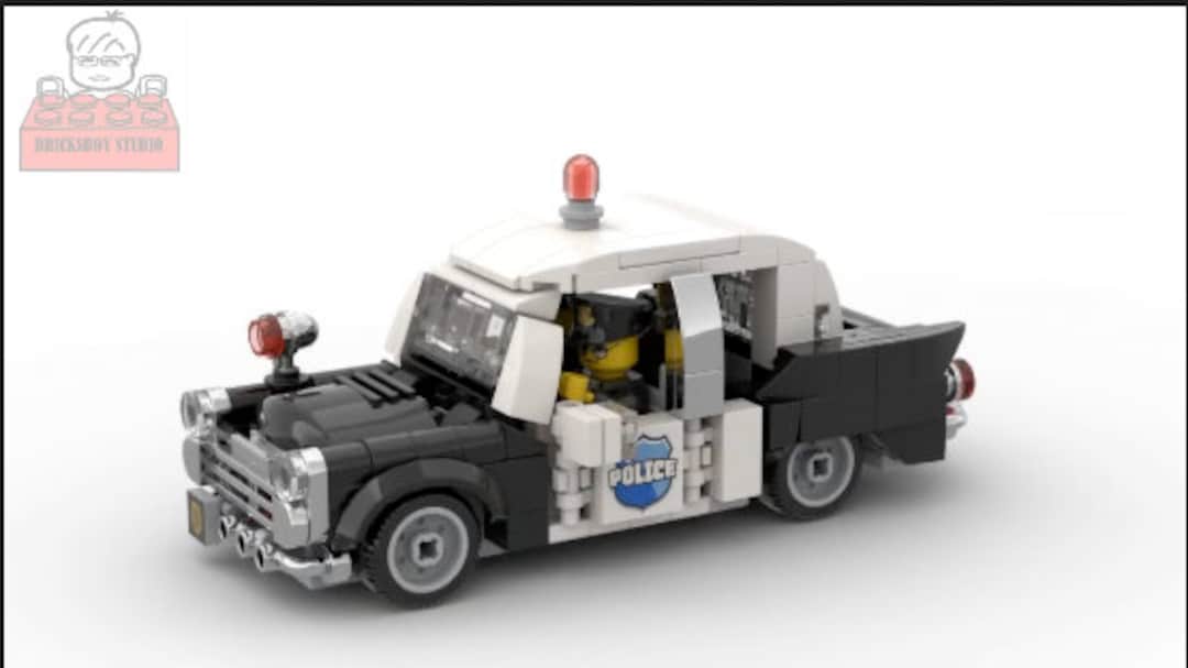 MOC #46 Vintage Police Car Building INSTRUCTION ONLY
