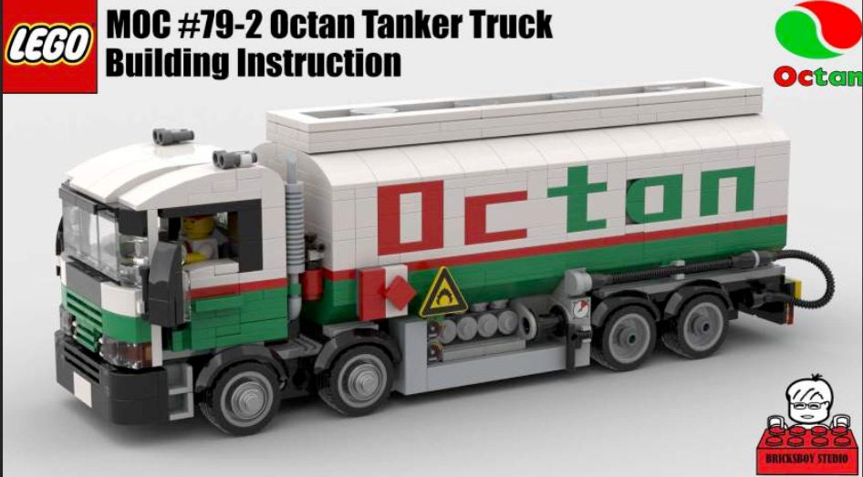 MOC 79 2 Octan Tanker Truck Building INSTRUCTION ONLY Etsy Canada