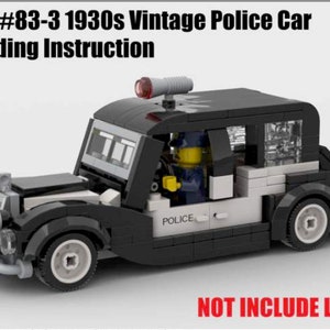 MOC #83-3 1930s Vintage Police Car Building Instruction ONLY