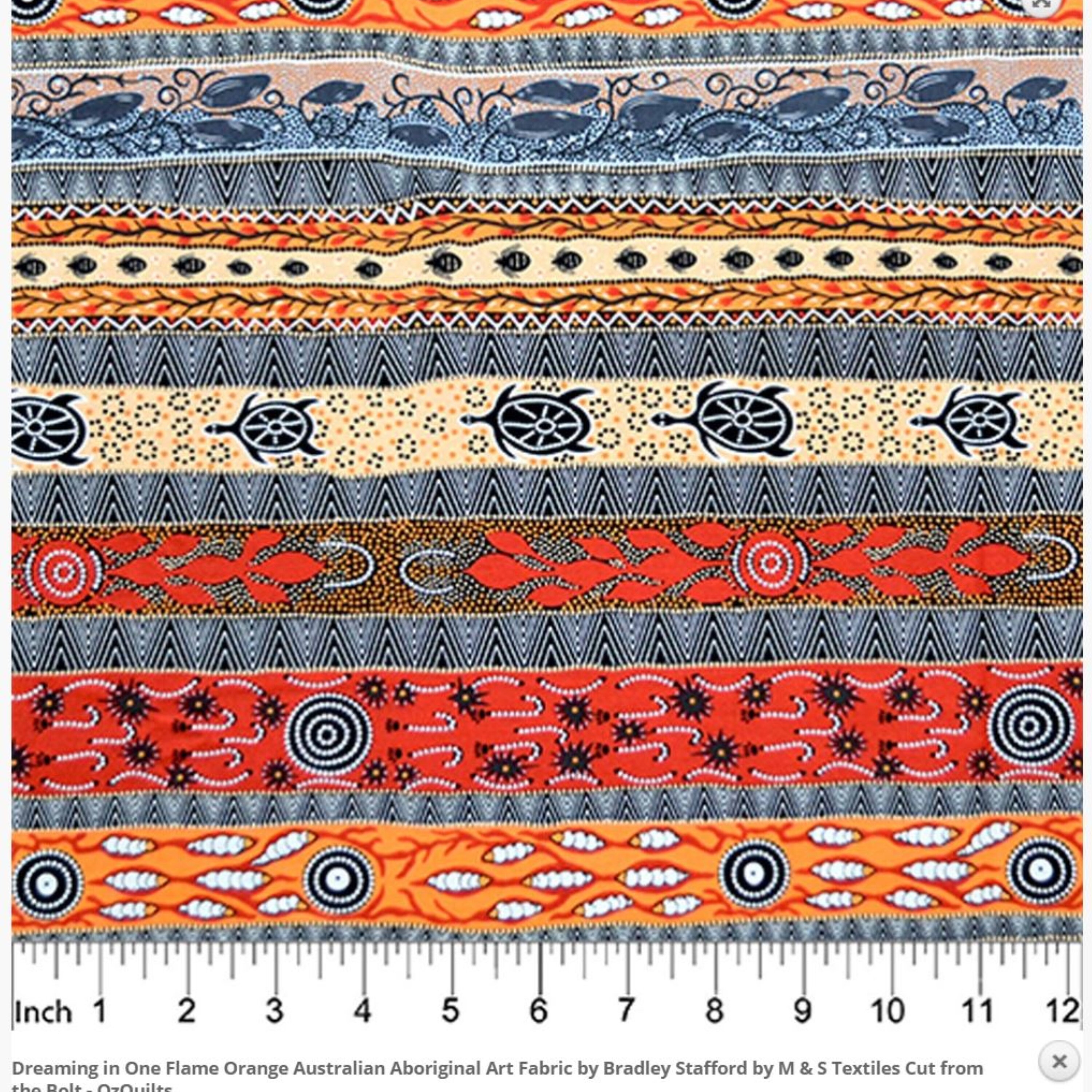 Australian aboriginal indigenous fabric Washable reusable Etsy