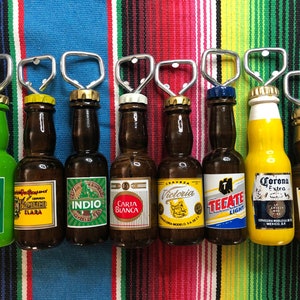 Mexican Imported Beer Shaped Bottle Opener, Corona Dos Equis, Negra Modelo , Pacifico Indio - Groomsmen Gifts