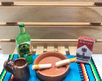 Miniature Mexican Tequila Bottle Cigarette Bottles Corona Caguama For Arts  and Crafts