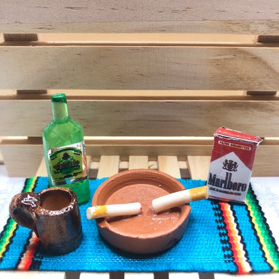 cigarettes in tiny liquor bottles Miniature Mexican Tequila Bottle Cigarette Bottles Corona Caguama for Arts  and Crafts - SET of 5
