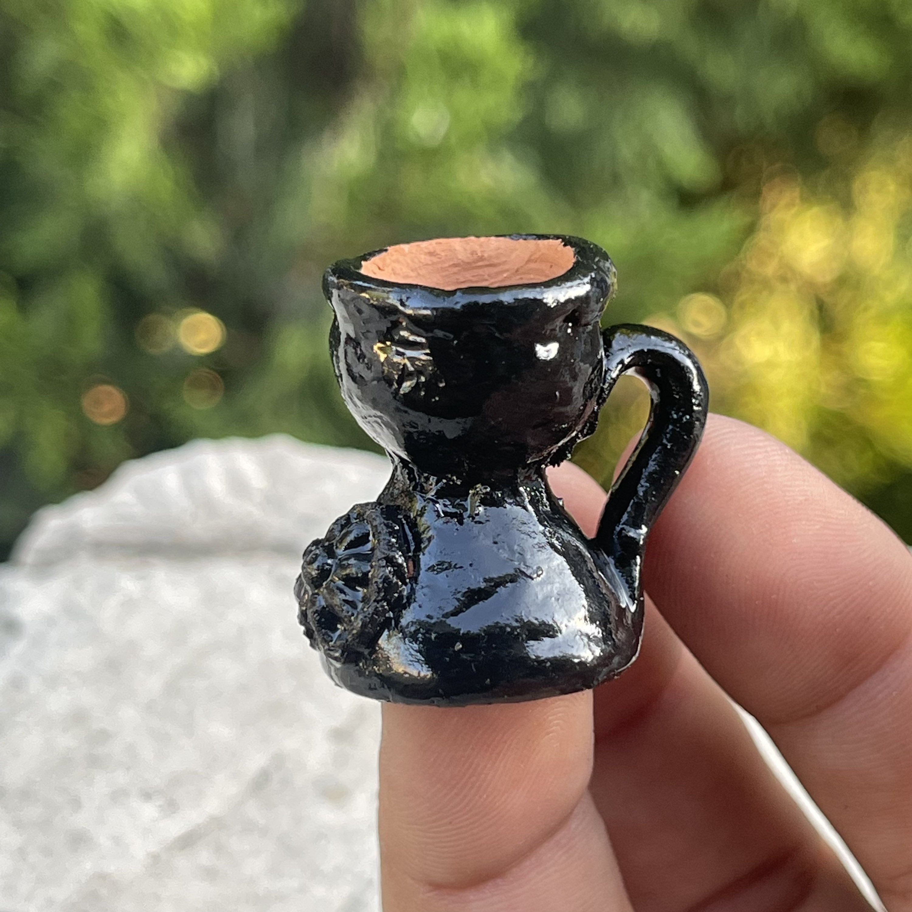 Miniature Copal Incense Burner (popoxcomitl) Copalero Sahumador