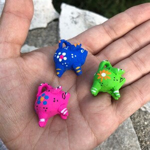 Miniature Cute Mexican Puerquito Piggy Bank For Arts and Crafts Party Favor Altar Decorations - SET or Individual