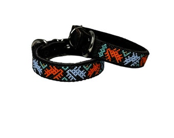 Mexican Huichol Artisanal Hand Made Pet Collars Wixarika - Small