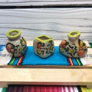 Miniature Mexican Mini Vase Ceramic For Día de los Muertos Ofrenda Arts and Crafts - SOLD INDIVIDUALLY or SET