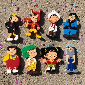 El Chavo Mexican Comedians Character Puzzle Magnets - Wooden Refrigerator Magnets Hand Made and Hand Painted
