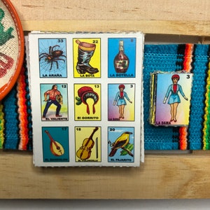 Miniature Mexican Loteria Bingo For Arts and Crafts - SET