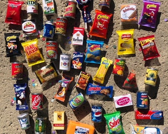 Mexican Mini Grocery Brands Refrigerator Magnets Hand Made - SET of 5, 10 , 15