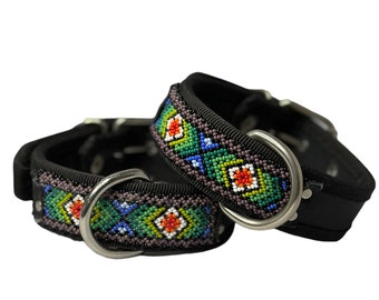 Mexican Huichol Artisanal Hand Made Pet Collars Wixarika - Medium