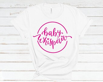 Schattig verloskundige shirt cadeau voor vroedvrouw doula graduatiegift voor vroedvrouw waardering cadeau voor haar-baby Whisperer roze