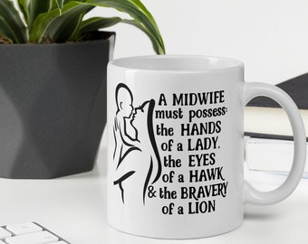 Cute Midwife Mug Gift for Midwife Doula Graduation Gift for Student Midwife Appreciation Gift for Her - Midwife Must Possess