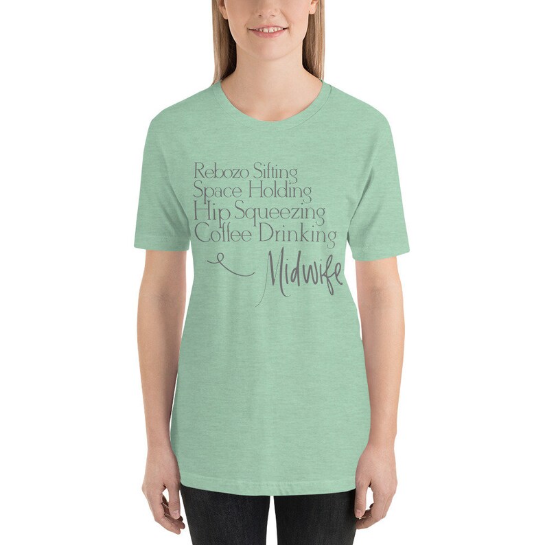 Cute Midwife Shirt Gift for Midwife Doula Graduation Gift for Midwife Appreciation Gift for Her - Rebozo Sifting image 3