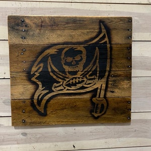 Tampa Bay Buccaneers Reclaimed Timber Sign
