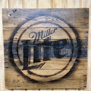 Miller Light Reclaimed Timber Sign - Heritage Edition