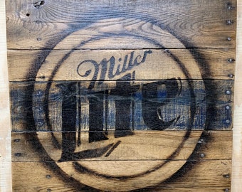 Miller Light Reclaimed Timber Sign - Heritage Edition