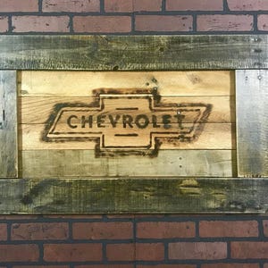 Chevrolet Reclaimed Timber Sign - Executive Edition