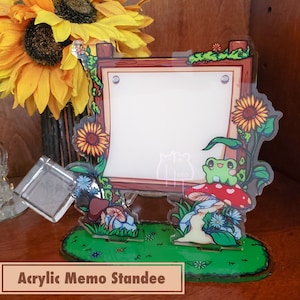 Cottagecore Frog Acrylic Memo Standee