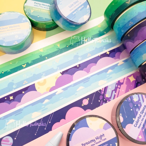 Dreamy Washi Tape | 15mm x 10m Decorative Tape