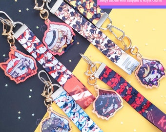 Pick Me Up: Sleepy Luxiem Wrist Lanyards and Acrylic Charms