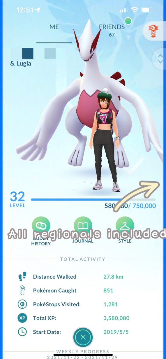 Pokemon Go Account All Regionals Level 32 100 Safe Ban Free L Etsy