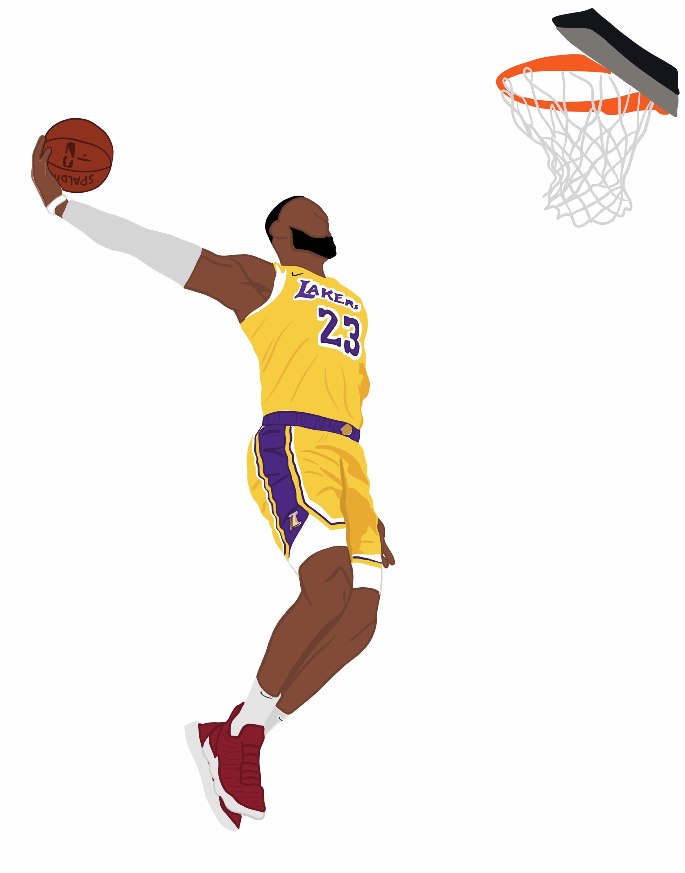 how to draw lebron james for kids