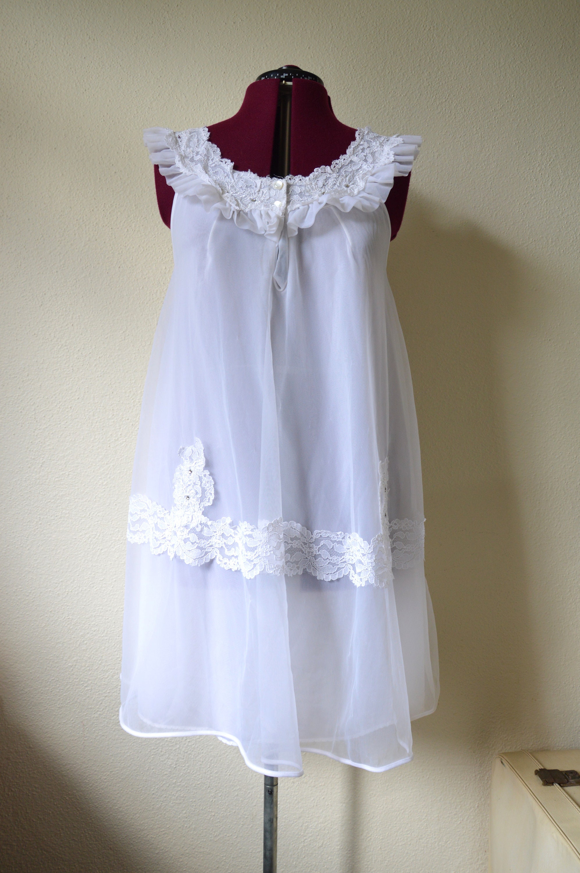 White cotton babydoll nightie hotsell