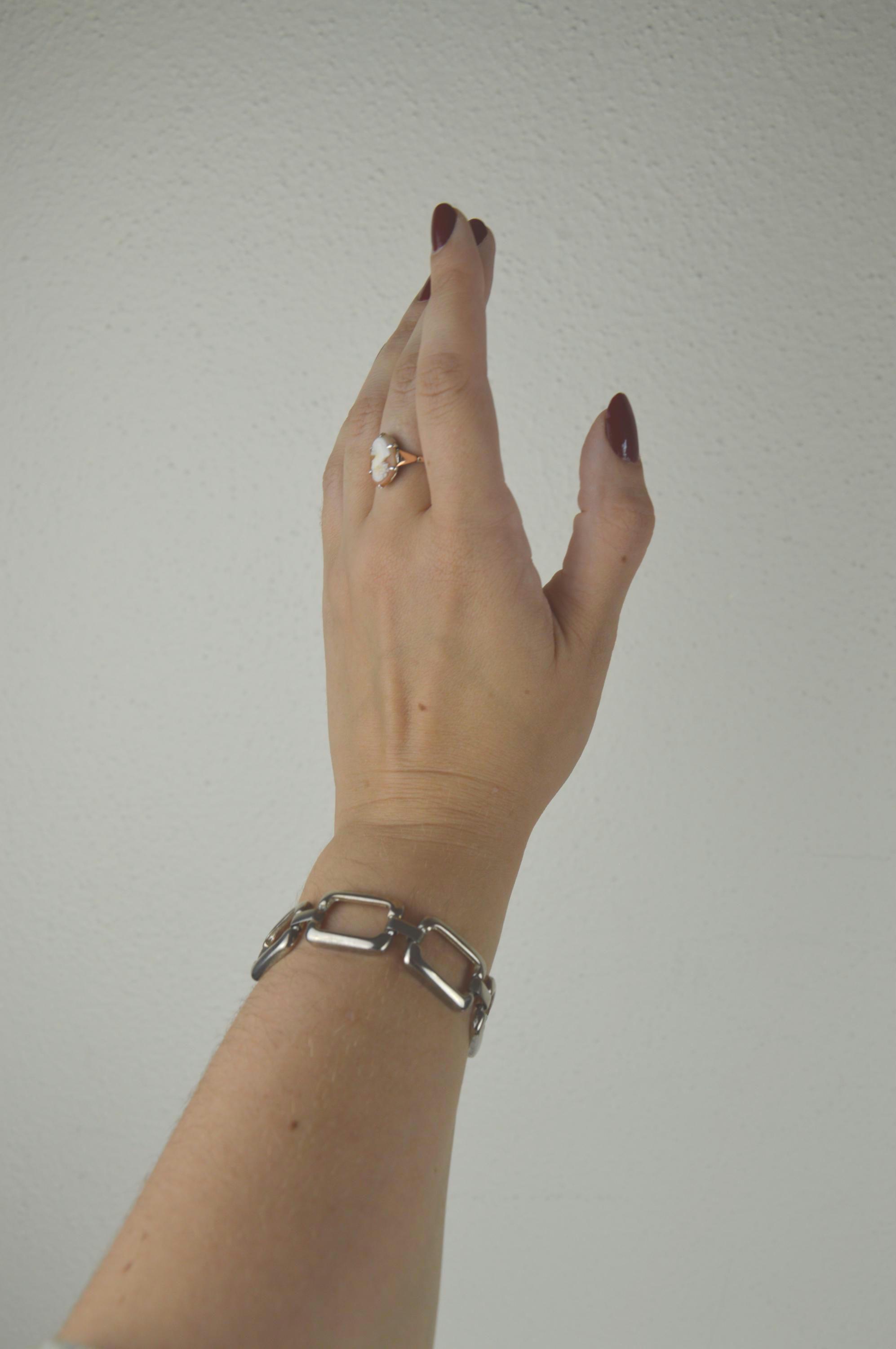 Vintage Bracelet // Silver Tone 2000's 1990's Chunky