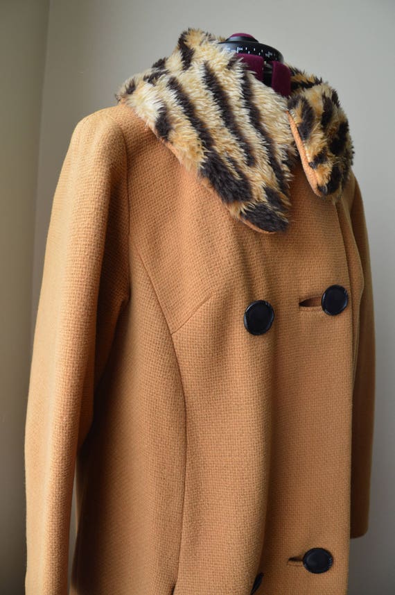 Easy Tiger Coat ~ Vintage 60's mustard and tiger p
