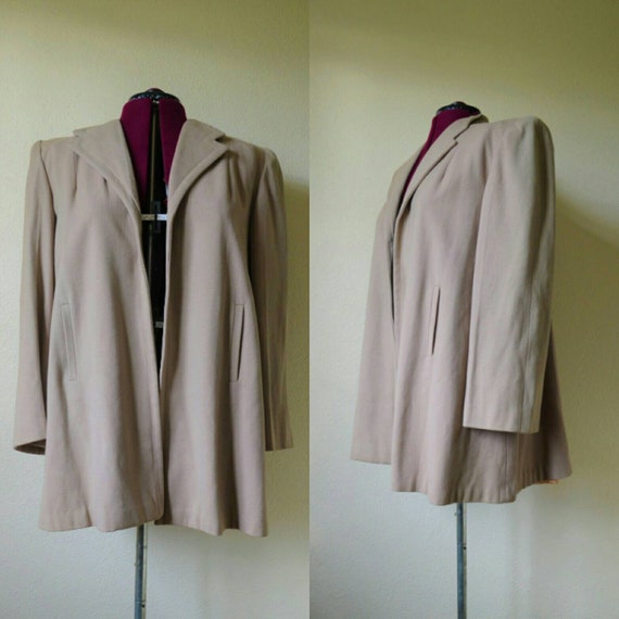 Vintage 1940's wool swing coat swing jacket 40s mi