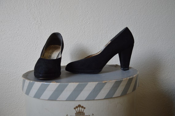 Suede mid heels sale