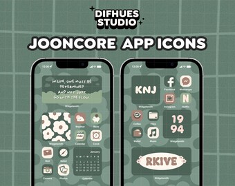 Jooncore ios icons app, app icons pack, icons set, phone icons, ios icons, custom iphone homescreen, app icon design, android themes
