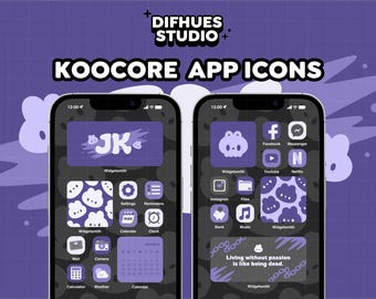 Kpop App Icons, Koocore Icon Pack, App Icons, kpop icons, widgets, wallpaper, kawaii, android, ipad home screen, iphone icons, ios icons,