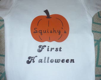Personalized First Halloween - Pumpkin